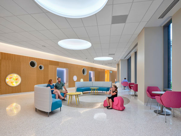 Main lobby in the Critical Care Building